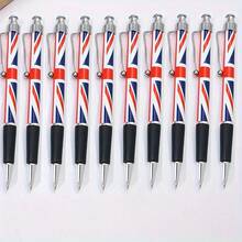Conjunto de 10 Canetas Esferográficas com Bandeira Nacional, Caneta Esferográfica Preta de 1,0mm para Assinatura no Dia da Independência, Decoração de Festa de Escritório de Escola de Casa, Presente (Design de Bandeira) - Preto - Visão 10