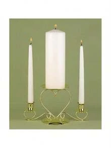 Ivory Unity Candle Set - 彩色 - 查看 2