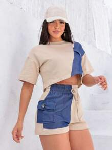 Women Two-Piece Outfits - Beige - View 2