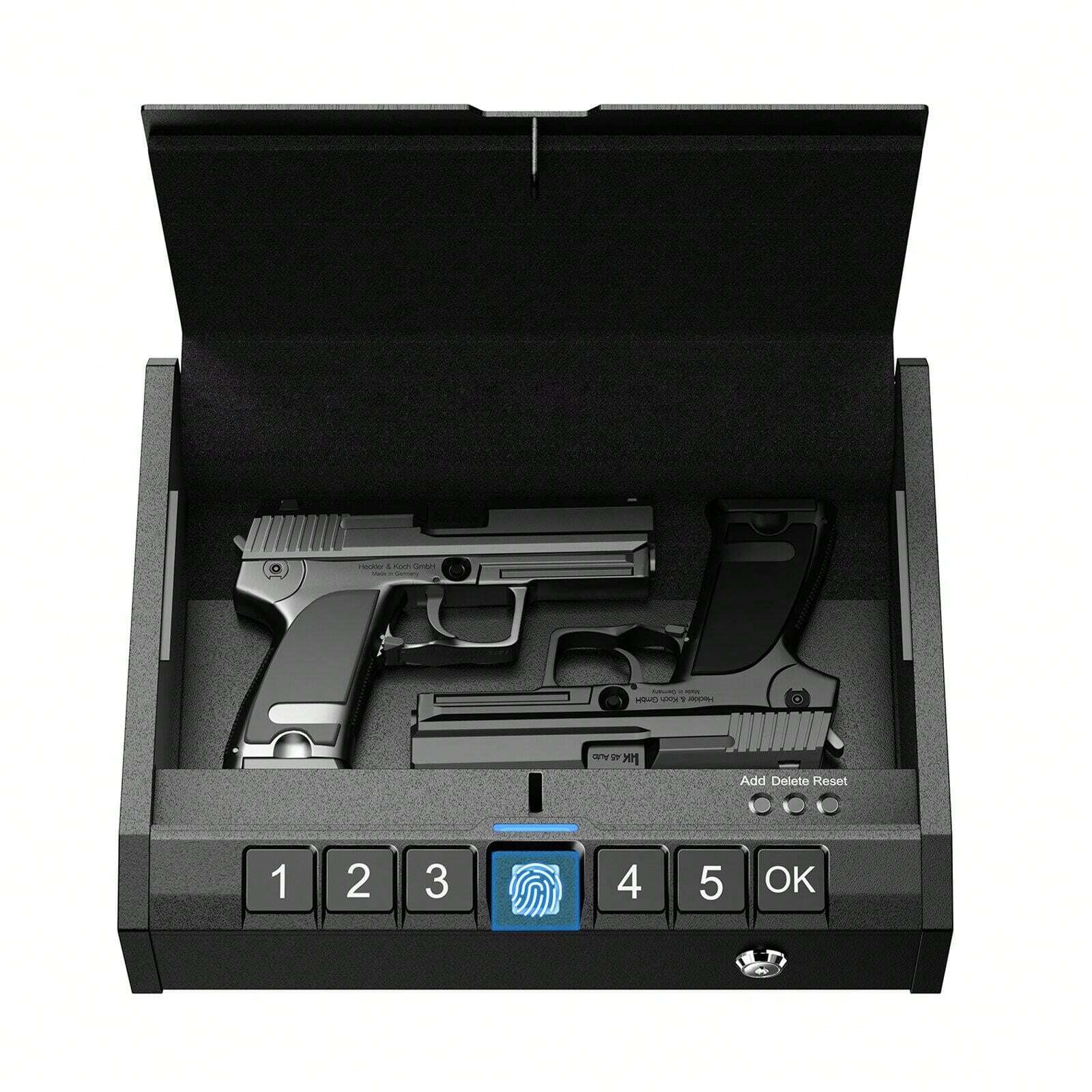 XDLYWUZIQ Biometrischer Waffentresor - Fingerabdruck Pistolensafe 210x280mm