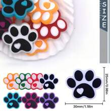 5/10/20 pezzi Grani sfusi a forma di zampa di silicone per la produzione di gioielli, penne e portachiavi, accessori fai-da-te per braccialetti e collane