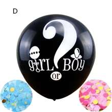 Gender Reveal Balloon, Gender Reveal Party, 2pcs Gender Reveal Confetti With Pink And Blue Confetti, 36 Inch Black Gender Reveal Balloonsbaby Shower Family Decorations Gifts