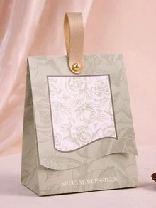 10入組/袋復古法式婚禮糖果盒手提禮物包帶歐式輕奢婚禮周年慶糖果袋巧克力禮品盒 - 送給新娘的生日派對禮物袋 - 白色 - 查看 6