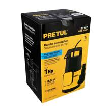 Bomba sumergible plástica, 1 HP para agua limpia, Pretul 27197 - Amarillo - Ver 2