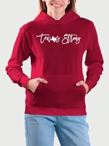 Teen Girls Sweatshirts - 酒紅色 - 查看 1