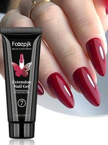 12 Colors Poly Nail Extension Gel 15ml Transparent Nude Pink Poly Nail Gel - Nail Quick Build Jelly Gel Nail Extension Acrylic Gel Varnish Gel For Beginners DIY At Home