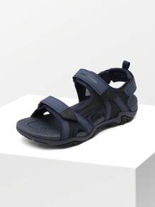 Sandalias de hombres Hebilla Zapatillas abiertas Tira Tobillera - Azul Marino - Ver 1