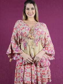 Women Dresses - 米色 - 查看 2
