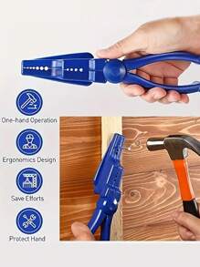 1/3pcs Nail Claw Hammer Guard, Nail Fixation Tool, Nail Driving Assistant Pliers For Concrete Steel Nails, Hand Protection