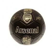Arsenal FC Phantom Signature Football (Black/Gold) - 01 Black - View 1