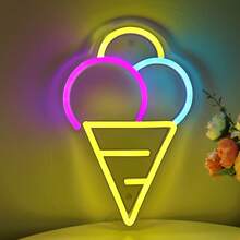 1pc 5V USB Cheers Double Beer Cup Shape Ice Cream In Glass Hurricane Cocktail Juice Glass LED Neon Sign For Pub BAR Party Milk Tea Beverage Dessert Cold Drink Shop Home Summer Playground Sandbeach GYM Store Studio Gallery Salloon KTV Decoration