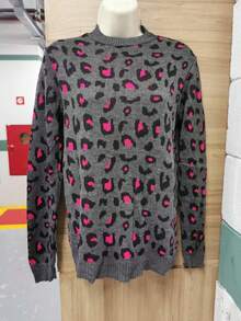 Women Sweaters - 玫紅色 - 查看 2