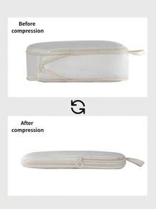 6 件套旅行压缩打包立方体套装，行李收纳袋，适用于衣服、洗漱用品、数码设备、波西米亚风 - 多色 - 查看 10