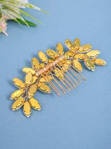 1 Stück elegante kristallene Strass Haarspangen für Frauen, romantisches Braut-Hochzeits-Haarzubehör, Prinzessin Party dekorative Haarspangen