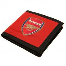Arsenal FC Canvas Touch Fastening Wallet (Black/Red) - 01 Matt Black - View 1