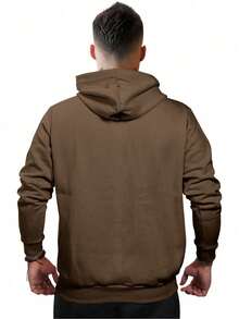 Men Hoodie & Sweatshirt Co-Ords - Rỉ Nâu - Xem 2
