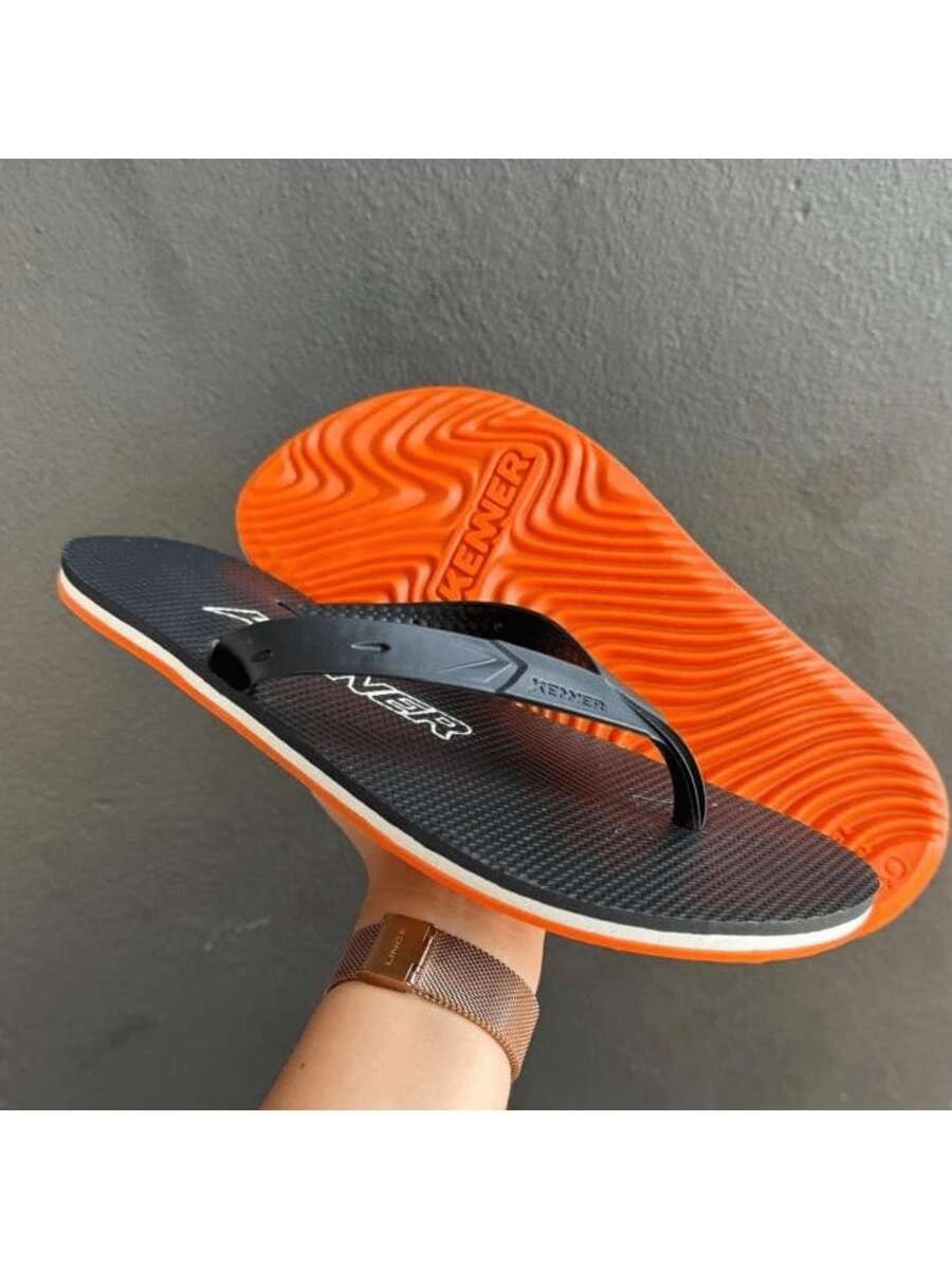 Men Flip Flops & Slides - 橘色 - 查看 1