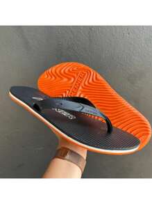Men Flip Flops & Slides - 橘色 - 查看 3