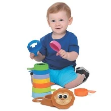 Educational Stacking Toy Baby Didactic Monkey And Kitten - Con khỉ - Xem 1
