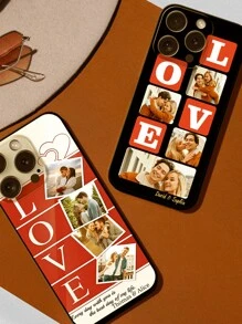 1 Stück personalisiertes Foto & Name Handyhülle, personalisierte Fotodesign Handyhülle, kundenspezifische Fotohülle, personalisierte Handyhülle mit Foto, Jahrestag Geschenk, Valentinstag Geschenk, Geburtstags Geschenk, Hochzeit Geschenk, Muttertags Geschenk, Vatertags Geschenk, Geschenk für beste Freundin, Geschenk für Mutter/Vater, Geschenk für Freund, Geschenk für Freundin