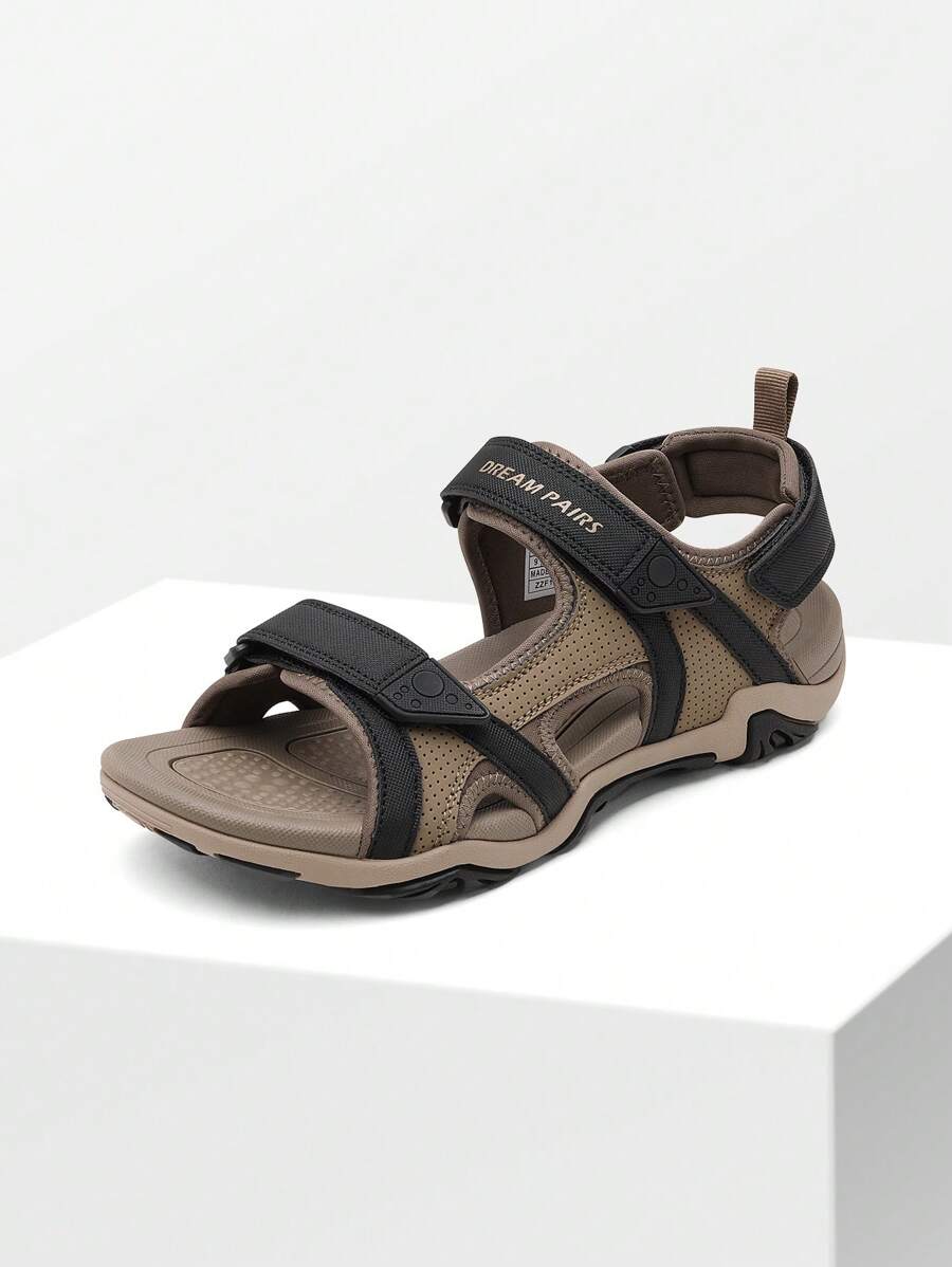 Men's Sandals Hiking Water Beach Sport Outdoor Athletic Arch Support Summer Sandals - 卡其色 - 查看 1