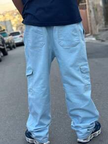Men Jeans - Màu xanh lam - Xem 3