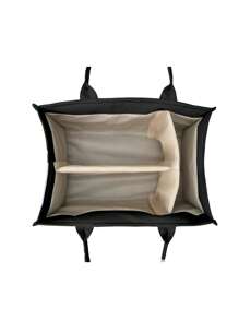 1pc Multi-Functional Diaper Storage Bag For Mother And Baby, Large Capacity Foldable Diaper Bag For Outdoor Use, All Seasons - Black - View 6