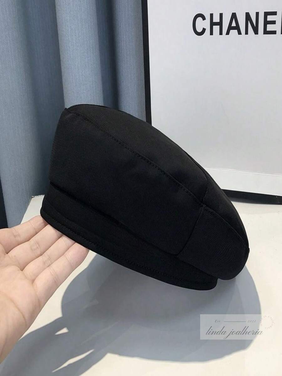 Women Beret Hats - 黑色 - 查看 1