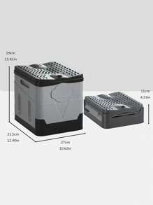 1入組PP材質便攜式摺疊廁所，戶外旅行營地便攜式廁所，車載馬桶，適用於成人和兒童的緊急廁所 - 彩色 - 查看 12