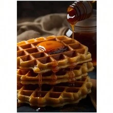 1入炸雞玉米海報，適用於客廳廚房的帆布油畫藝術家居裝飾牆飾畫像，無框