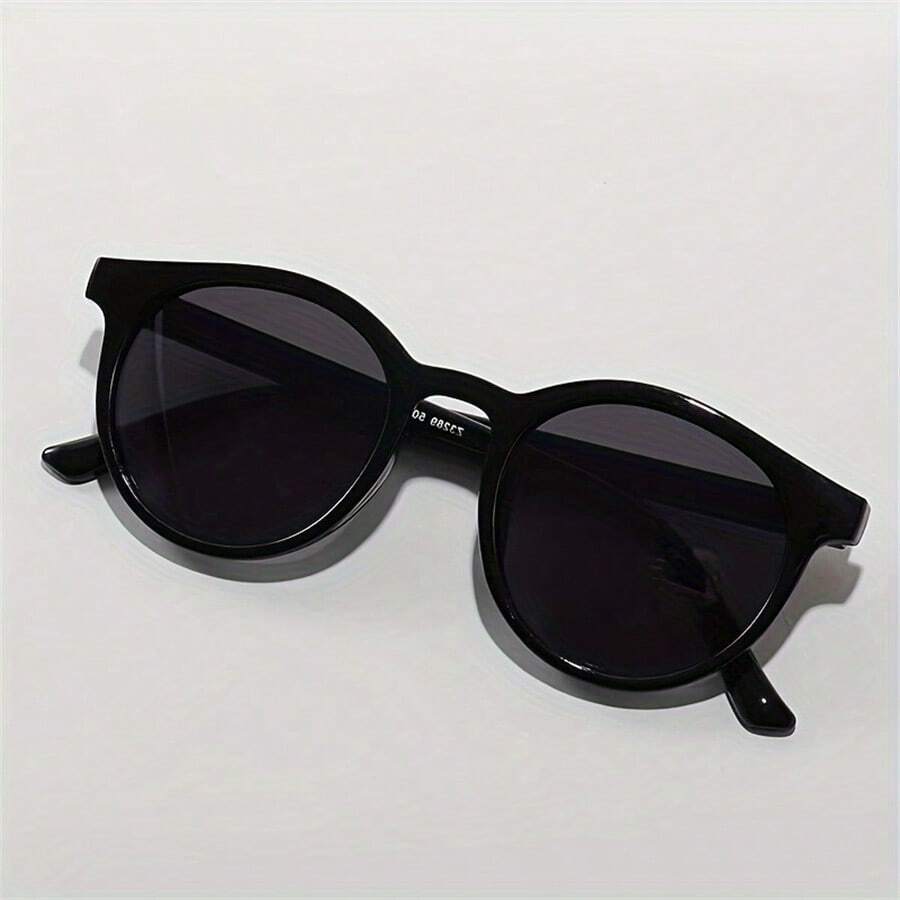 1副复古圆形时尚眼镜，女士休闲果冻色，适合派对、海滩旅行等场合，是女士眼镜、時尚眼鏡、秋冬基础款服饰、商务休闲装、夏季海滩度假、户外活动和旅行的理想之选。 - 多色 - 查看 1