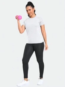 TELALEO 4 Packs Women's Compression Shirt Running Athletic T-Shirts Workout Tops Baselayer Short Sleeve Yoga Gym Sports Gear - Multicolor - View 4