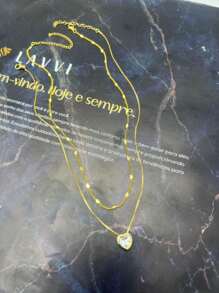 Women Necklace Sets - Vàng - Xem 2