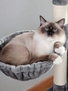 PAWZ Road Cat Tree, Multi-Level Cat Tower For Indoor Cats, Cat Climbing Tree With Sisal Wrapped Scratching Posts, Deep Hammock And Interactive Cat Toys - Grey - View 11