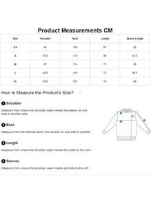 Chaqueta suelta casual con monograma para hombre, ropa de tenis cómoda y transpirable, abrigo de chaqueta de moda clásica, adecuada para jugar al béisbol, tenis, deportes, al aire libre, ropa de viaje. - Negro - Ver 4