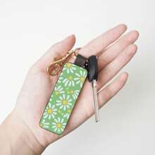 Picture Printed Customized Stainless Steel Keychain With Personalized Diy Pendant, Pu Leather Double-Sided Keychain With Customized Metal Pendant, Engraved Text Keychain For Men And Women, Suitable For Various Holidays Such As Birthday, Christmas, Valentine's Day, Mother's Day, Father's Day, Anniversary Or Any Special Event For Family Members, Friends And Colleagues Couple Keychain