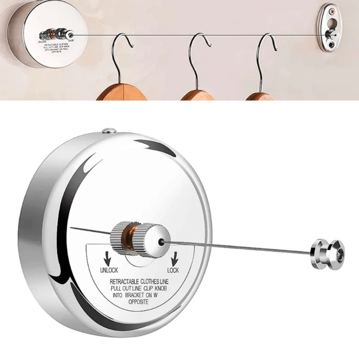 Clotheslines - 銀色 - 查看 1