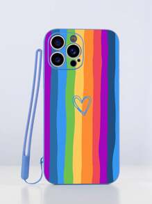 1 个蓝灰色 TPU 心形图案防震手机壳和 1 个蓝灰色 TPU 挂绳，兼容智能手机壳/配套手机壳/腕带手机壳/腕带支架手机壳/有趣的手机壳/Android 手机壳/手机壳/手机壳/OPPO 手机壳/兼容 17 Pro Max/ A14/ A54/ A52/ A31 4G/ A23/Redmi Note 8 Pro/Redmi Note 11 Pro 4G/Redmi Note 12 4G/OPPO A54 - 霧霾藍 - 查看 3