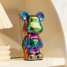 18cm Ceramic Bear Figurine, Lovely Cartoon Action Figure Home Decor Ornament For Living Room, TV Cabinet, And Cabinet, Exquisite Gift For Decoration Birthday - Multicolor - View 17
