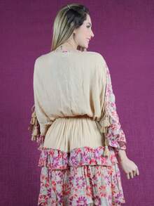 Women Dresses - 米色 - 查看 3