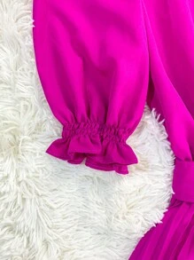 Women Dresses - 中紫紅色 - 查看 5