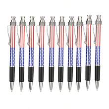 Conjunto de 10 Canetas Esferográficas com Bandeira Nacional, Caneta Esferográfica Preta de 1,0mm para Assinatura no Dia da Independência, Decoração de Festa de Escritório de Escola de Casa, Presente (Design de Bandeira) - Preto - Visão 9