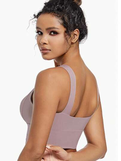 Yoga Tank Tops Breathable Sports BH Shockproof Gathered Function Giving You Beautiful Back Shape Workout Gym Top view 3