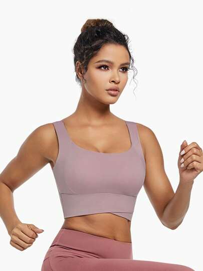 Yoga Tank Tops Breathable Sports BH Shockproof Gathered Function Giving You Beautiful Back Shape Workout Gym Top view 5