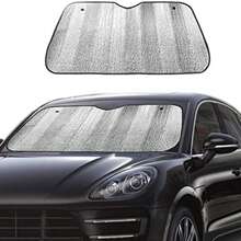 Car Windshield Sun Shade, Foldable Reflective Sun Visor For Car, Reflector Windshield Sunshade, Sun Blocker Car Window Shades From Harmful UV Rays, Universal Fit Large - A - View 2
