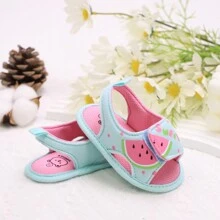 RABEISIR Infant Walking Sandals, Soft Bottom Fish & Watermelon Design Shoes, Breathable & Anti-Slip, Suitable For Daily Wear And Holiday, Spring & Summer - Cadet Blue - View 7