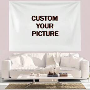 1pc Personalized Photo Tapestry - Vivid Printing, Tailor-Made Designs For Unique Gifts - Celebrate Anniversaries, Birthdays, Weddings & More - Logo Option, Stylish Home Decor, Flag For Room, For Anniversaries, For Valentine's Day, For Birthdays, For Youth's Day, For Weddings, For Christmas, For Housewarming Living Room, Bedroom, Bathroom, Tea Room,Season Picks, Autumn Home Refresh, Scandinavian Cozy Home, Winter Grace,Fall Decor,Warm Ambience
