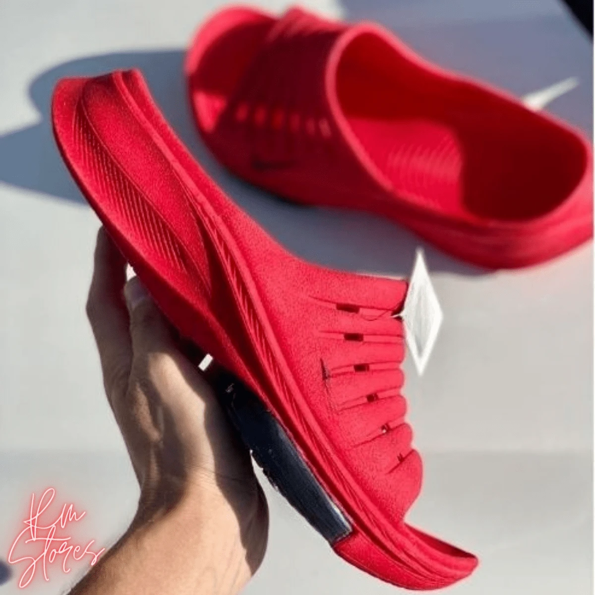 Men Flip Flops & Slides - Đỏ - Xem 1