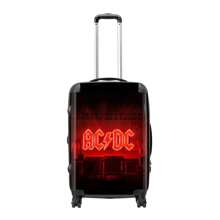 RockSax Power Up AC/DC Logo Hardshell 4 Wheeled Suitcase (Black/Red) - 01 Matt Black - View 1