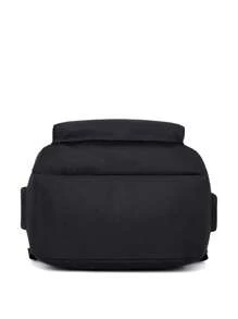 Rechargeable Student Backpack, Travel Bag For Boys & Girls, Casual Daypack - Black - View 6